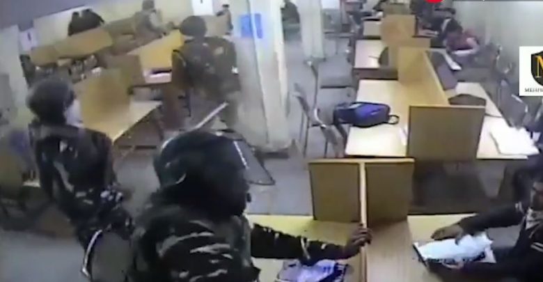 حمله پلیس هند به دانشجویان مسلمان