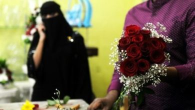 تصویر در عربستان برای روز ولنتاین آماده می شود