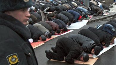تصویر در مدت زمان نمازخواندن درمساجد روسیه کاهش می یابد