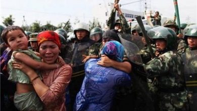 تصویر در ادامه مظالم چین بر علیه اویغورهای مسلمان