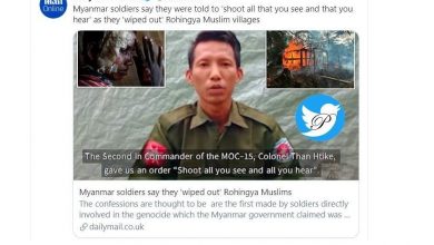 تصویر در اولین اعتراف نظامیان میانمار به نسل‌کشی مسلمانان «روهینگیا»