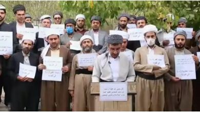 تصویر در ادامه اعتراض علمای اهل سنت نسبت به بی احترامی به صحابه در شبکه کردستان