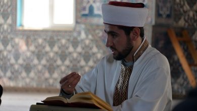تصویر در آموزش قرآن و ریاضیات به کودکان در مسجدی در ترکیه