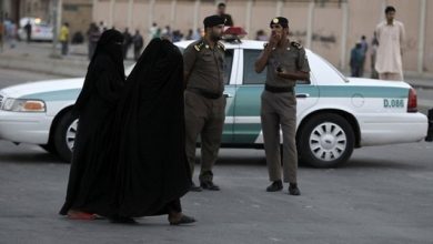 تصویر در بازداشت بانوی مبلغ عربستانی در مکه