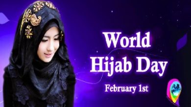 تصویر در روز جهانی حجاب با هشتگ پایان دادن به حجاب‌هراسی