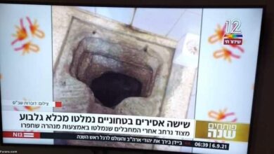 تصویر در شش اسیر فلسطینی با حفر تونل از زندان اسرائیل فرار کردند