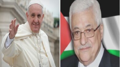 تصویر در رهبر کاتولیک‌های جهان خطاب به فلسطینیان: در کنار شما هستیم