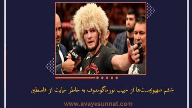 تصویر در خشم صهیونیست‌ها از ستاره MMA به خاطر حمایت از فلسطین