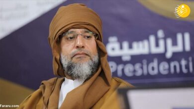 تصویر در ثبت نام سیف الاسلام قذافی در انتخابات ریاست جمهوری