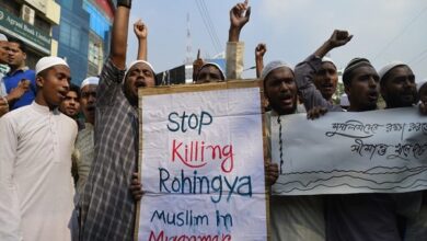 تصویر در درخواست کمیسر حقوق بشر سازمان ملل برای افزایش فشار بر حکومت میانمار