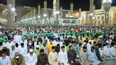تصویر در استقبال ۱۵ میلیون زائر از مسجدالنبی(ص) و روضه شریفه از آغاز ماه رمضان