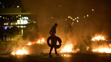 تصویر در تظاهرات خشونت‌بار در پی هتک حرمت قرآن کریم در سوئد