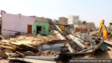 تصویر در تخریب دامنه دار منازل مسلمانان در یک ایالت هند