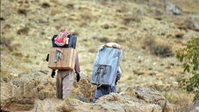تصویر در کشته شدن دو کولبر در مرز نوسود کرمانشاه