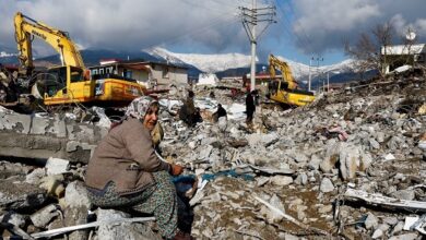 تصویر در برپایی خیمه‌های رمضانی برای زلزله‌زدگان در ترکیه
