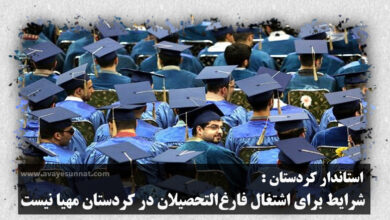 تصویر در شرایط برای اشتغال فارغ‌التحصیلان در کردستان مهیا نیست