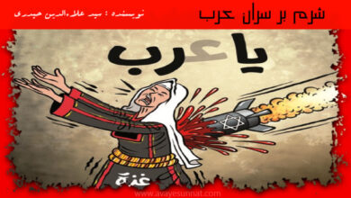 تصویر در شرم بر سران عرب