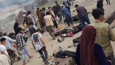 تصویر در ۳ انفجار پیاپی در پایتخت افغانستان