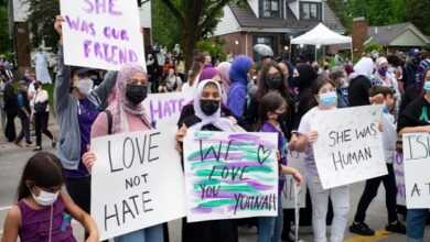 تصویر در استقبال مسلمانان کانادا از تعیین مجازات علیه خشونت و تبعیض