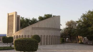 تصویر در ساخت یک مسجد بزرگ در مجموعه یادبود «البخاری» در ازبکستان