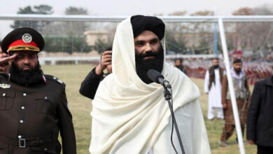 تصویر در وزیر کشور طالبان:آمریکا را دشمن خود نمی دانیم+فیلم