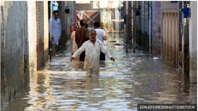 تصویر در سیل یک سوم پاکستان را زیر آب برد