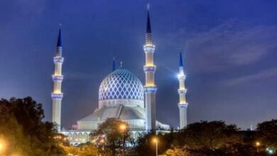 تصویر در مسجد «آبی» مالزی در رکوردهای کتاب گینس+عکس
