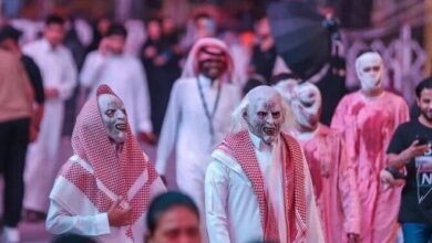 تصویر در برگزاری جشن هالووین در پایتخت عربستان