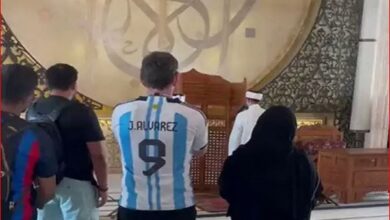 تصویر در استقبال هواداران جام جهانی قطر از پخش اذان + فیلم