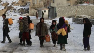 تصویر در جان باختن ۷۰ تن در افغانستان بر اثر سرمای هوا