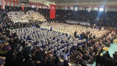 تصویر در تجلیل از ۱۰۰۱ حافظ قرآن در ارزروم ترکیه