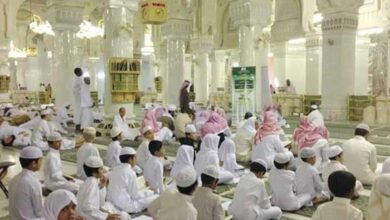 تصویر در استقبال گسترده از حلقه‌های قرآنی رمضانیه مسجدالحرام