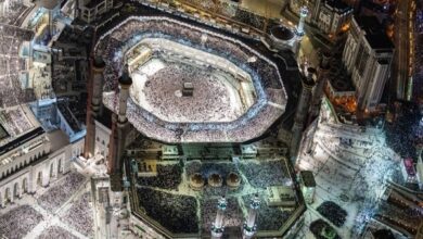 تصویر در ختم قرآن با حضور دو میلیون و پانصد هزار زائر و نمازگزار در مسجدالحرام