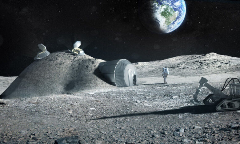 ساخت خانه در ماه